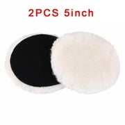 2pcs 5/6/7 inch Wool Buffing Polishing Pads Bonnets Sanding On Car Buffer